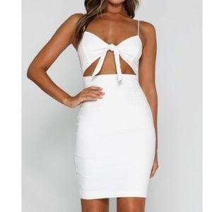 Davina Tie-Knot Midi Dress BRAND NEW